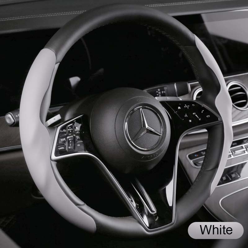 Чехол на руль из углеродного волокна, подходит для 38 см/15 дюймов, нескользящий спортивный чехол-бустер, универсальный автомобильный чехол