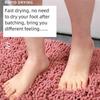 Luxury Soft Microfiber Shaggy Mats Bath Mat for Bathroom Anti Slip Bathroom Rug In The Toilet Absorbent Fur Bathroom Rug