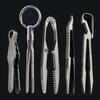 TC4 Titanium Steel Tweezers with Corkscrew Keychain Tweezers New Outdoor EDC Gadget