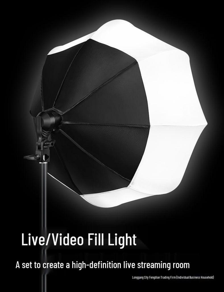 800W Ultra-Bright Spherical Fill Light for Professional Beauty Photography and Indoor Clothing Shoots