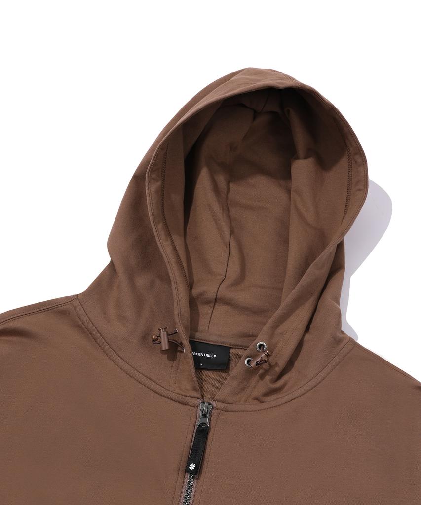 Худи на молнии с двумя бегунками Beentrill Script (Верблюд)