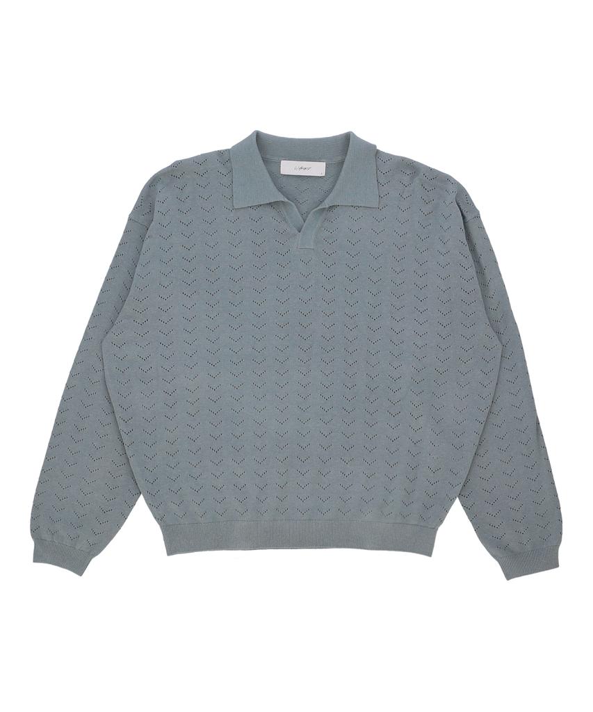 W STANDARD Open Collar Pullover [3 Colors]