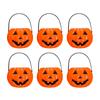 6PCS Set 6cm Size Halloween Pumpkin Jar With Lid Pumpkin Lantern  Home Decoration