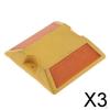 3x Road Reflectors Street Pavement & Asphalt Stud Markers - Great for Speed Bumps