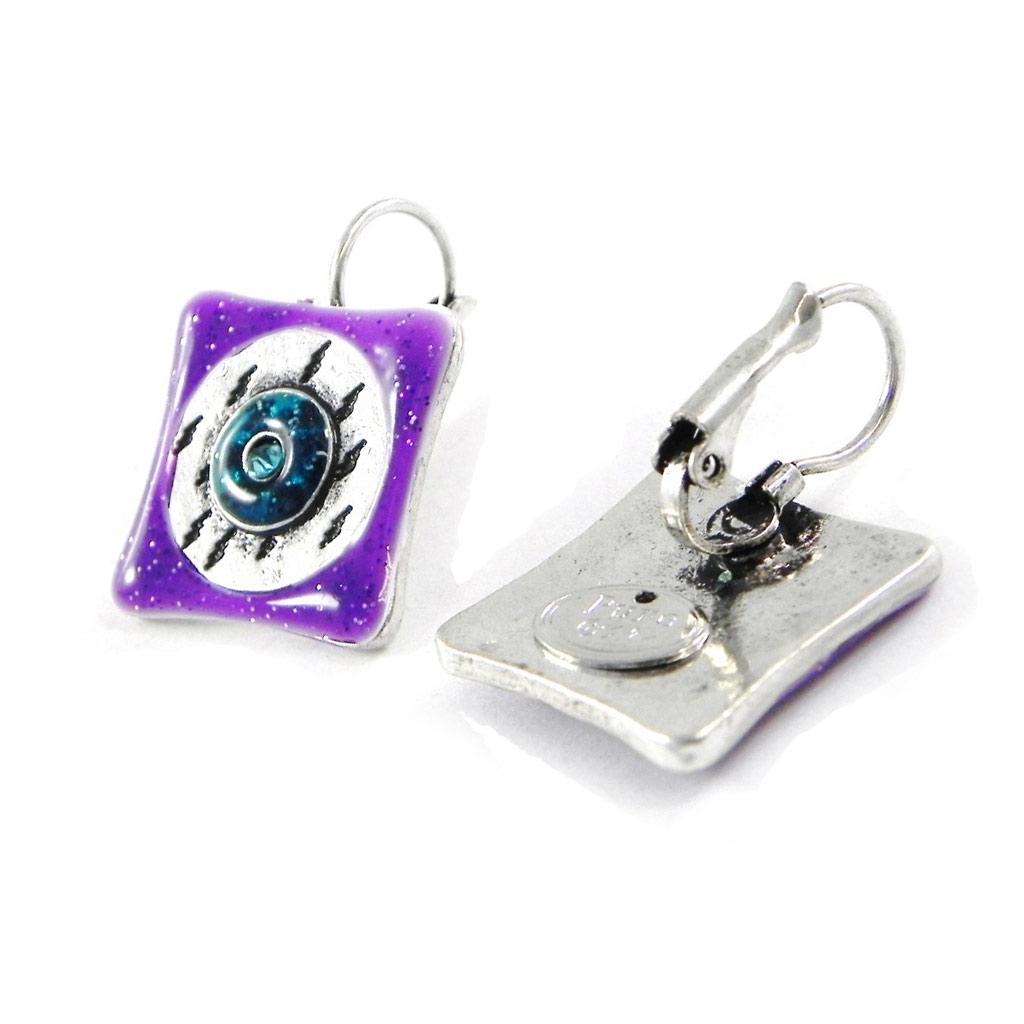 NOA [H8903] — Дизайнерские серьги фиолетового цвета «Акапулько»
