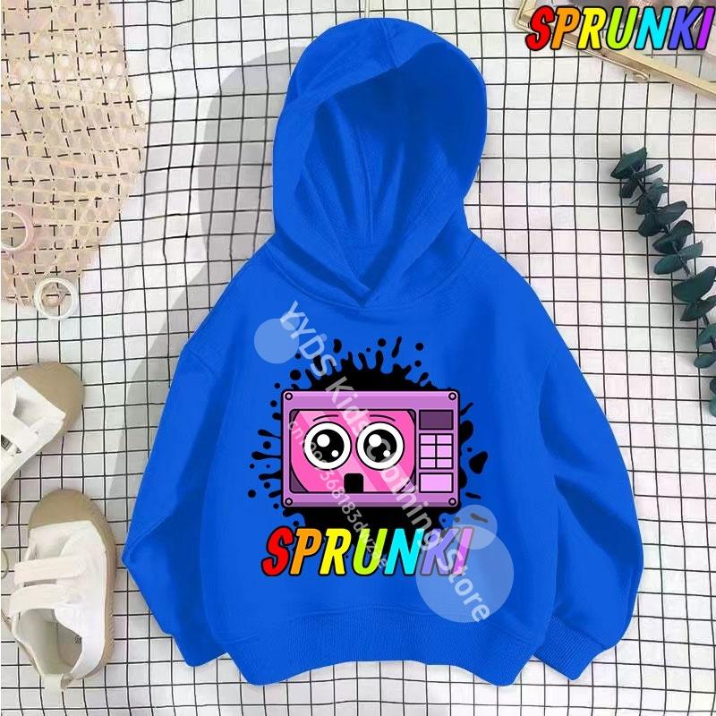 Hot Game Incredibox Sprunki Hoodie for Kids Hoody Sweatshirts for Teen Boys Cartoon Coats for Girls, Casual Outerwear for Baby