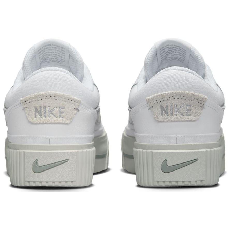 Nike Женские кроссовки на платформе Court Legacy Lift White Metallic Silver HQ2307-100