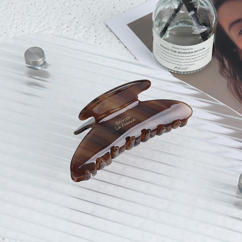 Элегантная ацетатная заколка для волос, большой размер, шарм, заколка-акула, женские аксессуары для волос, универсальный стиль, головной убор