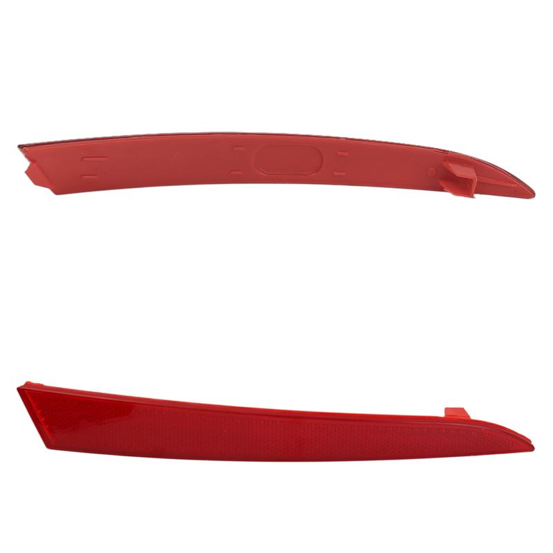 Pair of Red LED Rear Bumper Reflectors Brake Stop Lights for Seat Ibiza 4 IV 6J 5-Door 2008-2012 fits OEM 6J4945105 & 6J4945106