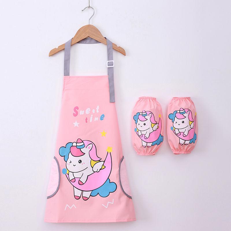 Водонепроницаемый фартук, детская одежда для рисования, ученики начальной школы в кухонных чехлах, защитная одежда для рисования для мужчин и женщин в детском саду.