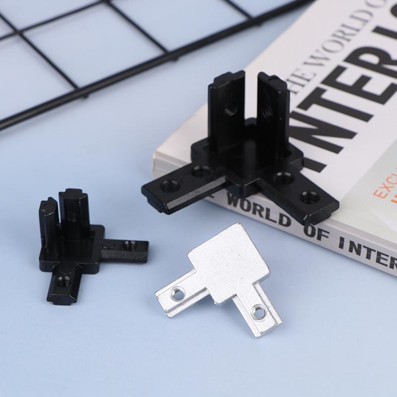 4Pack 3-Way End Corner Bracket Connector For T Slot 2020 3030 4040 Aluminum Extrusion Profile 3-Dimensional Bracket Parts