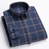 Large Thickened Brushed Cotton Plaid Oversized Casual Korean Shirt