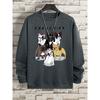 Frenchies 6 French Bulldogs Hoody Men Women Oversize Loose Sweatshirts Casual Soft Oversize Clothing Hoody Couple