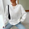 Women Casual O-neck Long Sleeve Pullover Sweatshirt Fall Tops