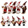 N1N Figurine Home Table Decor Santa Figure Hanging Pendants Santa Claus Doll Christmas Decorations