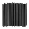 Home Straws Party Supplies 100pcs Black Bubble Tea Drinking