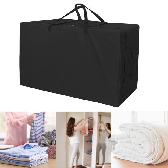 Folding Mattress Storage Bag Heavy Duty Waterproof Oxford Cloth Dust-proof Portable Handle Trifold Mattress Bedding Clothes Organizer Pouch