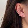Серьги-кольца из серебра 925 пробы для женщин Элегантные Минималистичные Круглые Капли Вечеринка Свадебные Украшения Подарки