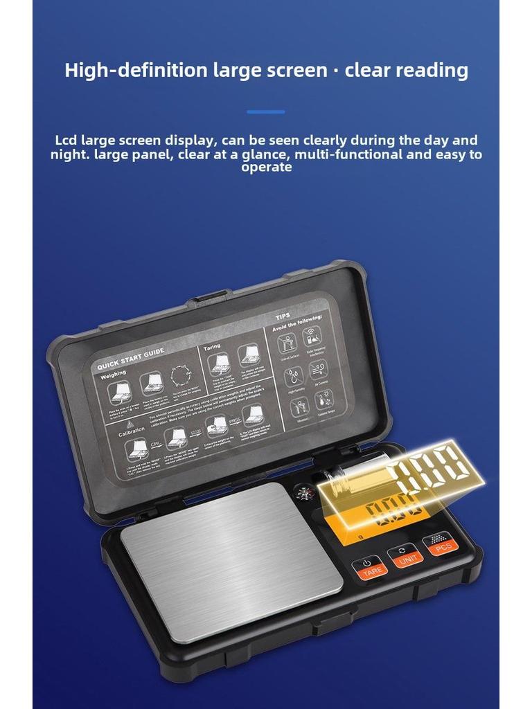 Портативные мини-ювелирные весы с точностью 0,01 г для выпечки и медицины