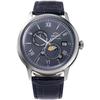 Мужские наручные часы ORIENT Bambino Sun and Moon с кожаным ремешком RN-AK0806L
