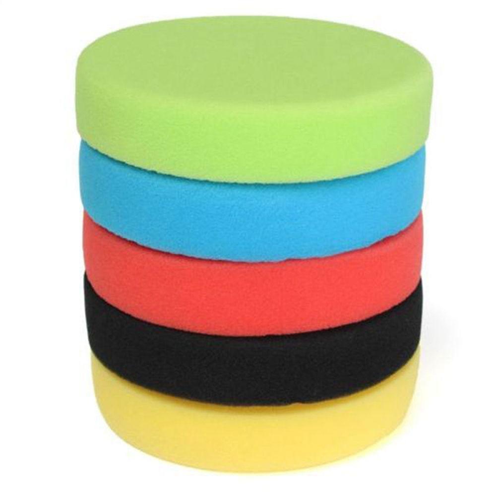 5Pcs 3/4/5/6/7" Hot Auto Cleaning Tool Buffing Sponge Polish Kit Car Polisher Pad Polishing Foam
