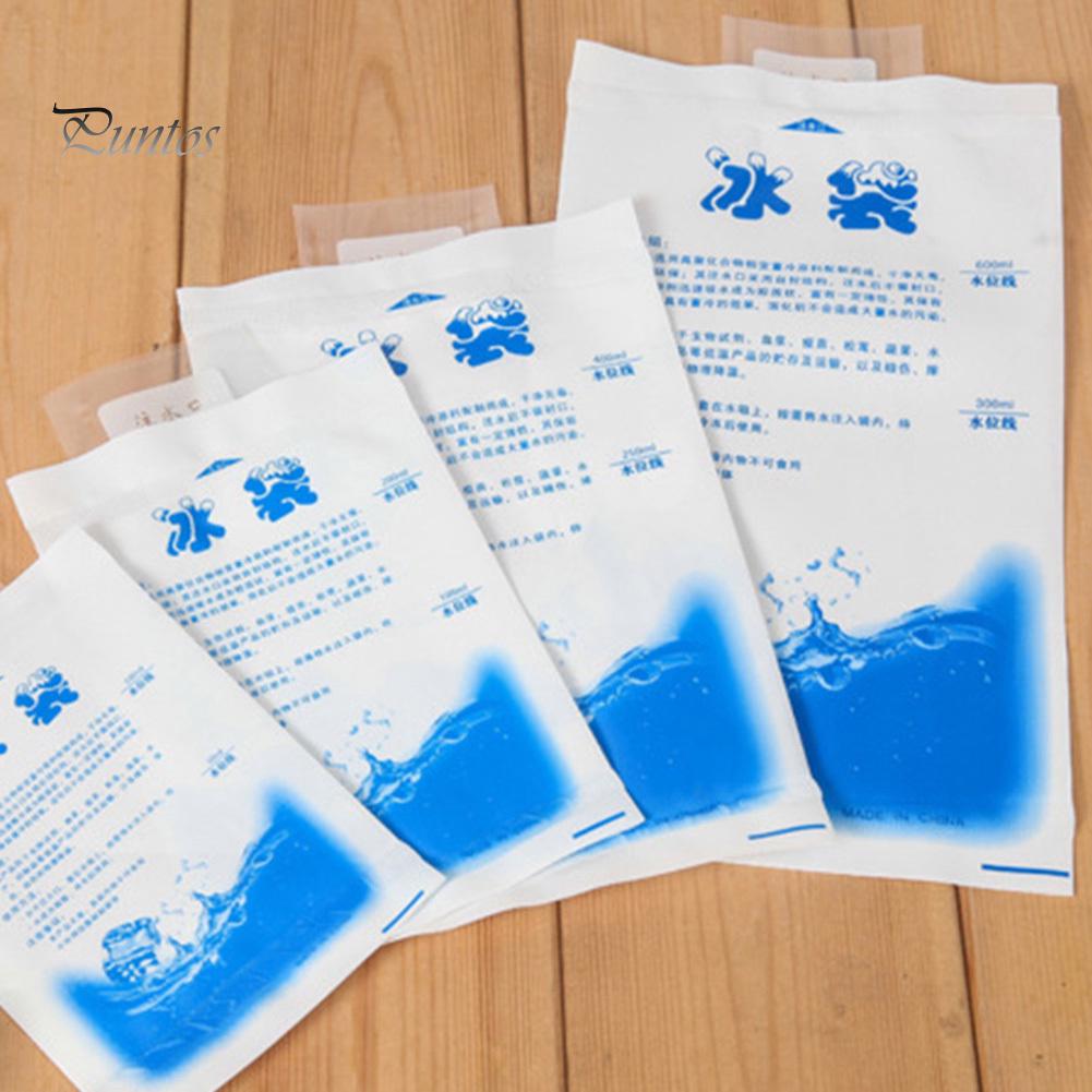 Puntos многоразовый ПЭ пустой мешок для льда инъекция воды холодный пакет для еды свежая первая помощь