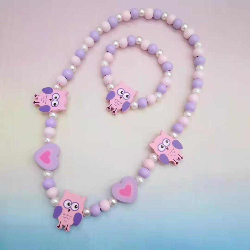 25 styles Cute Animal Flower Cartoon Flower Children's sweater necklace bracelet for children gift