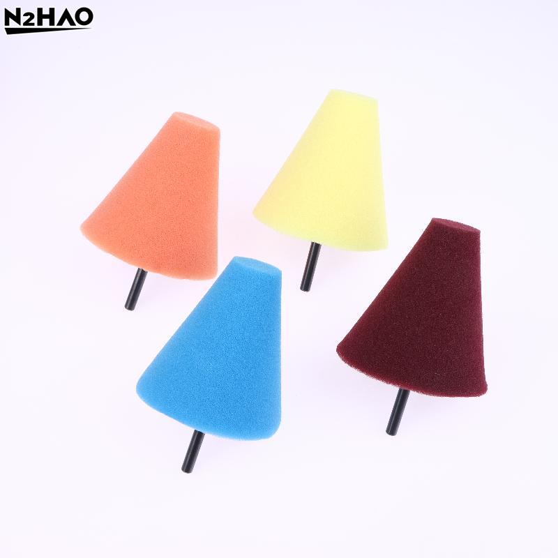 2pcs Sponge Car Hub Polishing Sponge Grinding Head Metal Plastic Grinding Conical Sponge Polishing Sponge Wheel