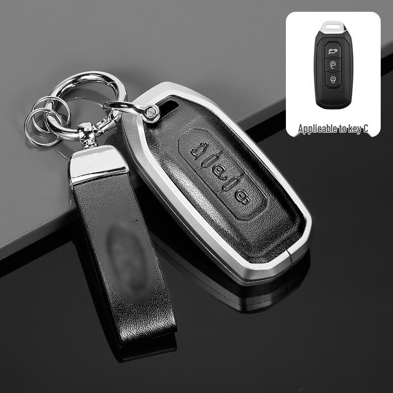 Premium Aluminum Alloy Key Cover for 2022 Ford Territory