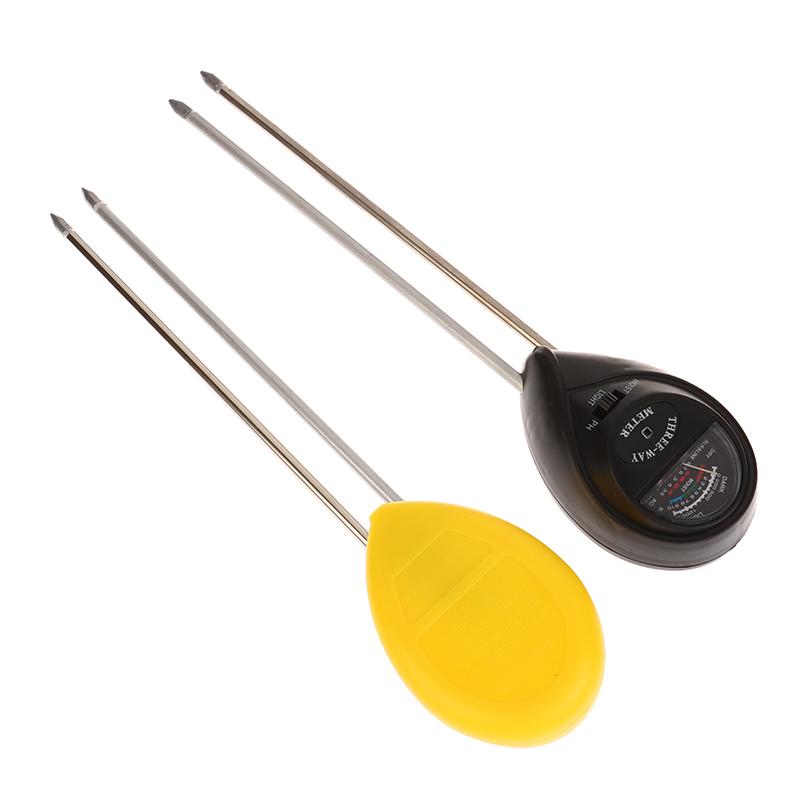Plant Test Flower Instrument Tool 3 In 1 Soil Meter Moisture Light Ph Testers With 2 Probes Soil Monitor For Garden