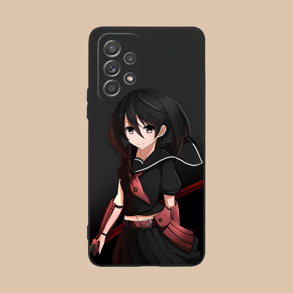 Матовый ТПУ чехол для мобильного телефона Akame Kurome для Samsung Galaxy M55 54 42 35 34 33 32 23 22 15 14 13 12 F55 5G Цветная крышка