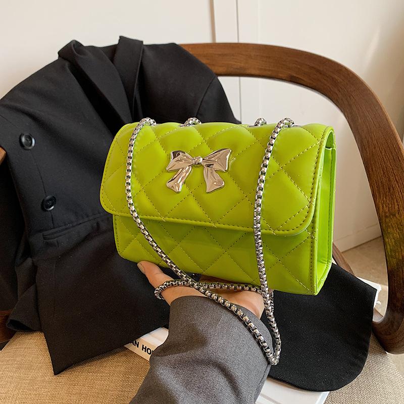 Новая модная маленькая сумка-цепочка в форме ромба в стиле аромата, корейская версия, простая маленькая квадратная сумка через плечо для женщин