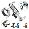 360° Aluminum Alloy Anti-slip Rotatable Bike Phone Holder Bicycle Bracket Handlebar Clip