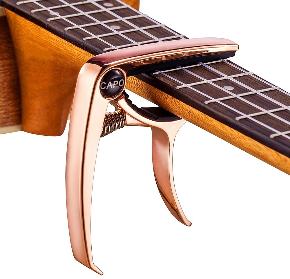 Эксклюзивный гитарный каподастр Tast One Touch Guitar Capo Акустическая гитара Электрогитара Capo Tast для электрогитары Фолк-гитара Укулеле Цинковый сплав [Amazon