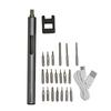 Electric Screwdriver Aluminum Alloy Rechargeable Cordless Portable Service Tool for Phone Camera