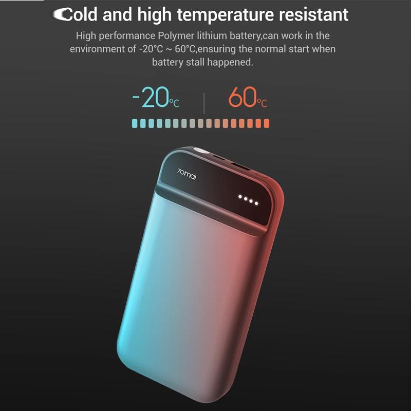 Xiaomi Mijia 70mai Jump Starter 70Mai автомобильный пусковой пусковой аккумулятор Power Bank автомобильный стартер Auto Buster Car Emergency Booster запуск двигателя