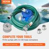Suction Hose Kit for Water Pump 2 in x 20 ft Green/65 ft Blue Hoses