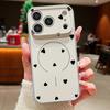 Милый мультяшный чехол с сердечками для iPhone 17 Pro Max Funda iPhone 16 15 14 13 Pro Max Магнитный для Magsafe Гибридный Тонкий Матовый Чехол