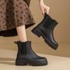 Chelsea Rain Boots Short Non-Slip Waterproof Shoes Fashion Women'S Martin Boots Low Heel Casual Adult Rain Boots