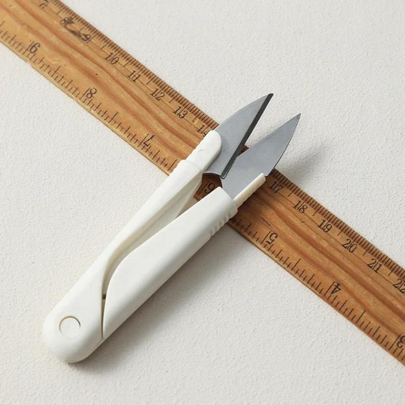 Профессиональные ножницы из нержавеющей стали с защитной пружинной крышкой - Эргономичный дизайн для шитья, рукоделия и повседневного использования в офисе