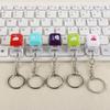 Красочный свет механический переключатель брелок кнопка колпачок клавиатура брелок забавные подарки