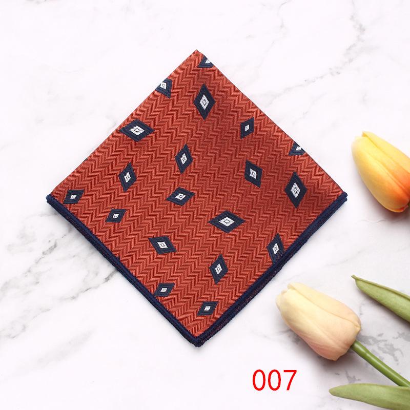 British Style Men'S Suit Pocket Towel Small Flower Type Business Retro Banquet Suit Small Square Scarf Chest Towel Handkerchief