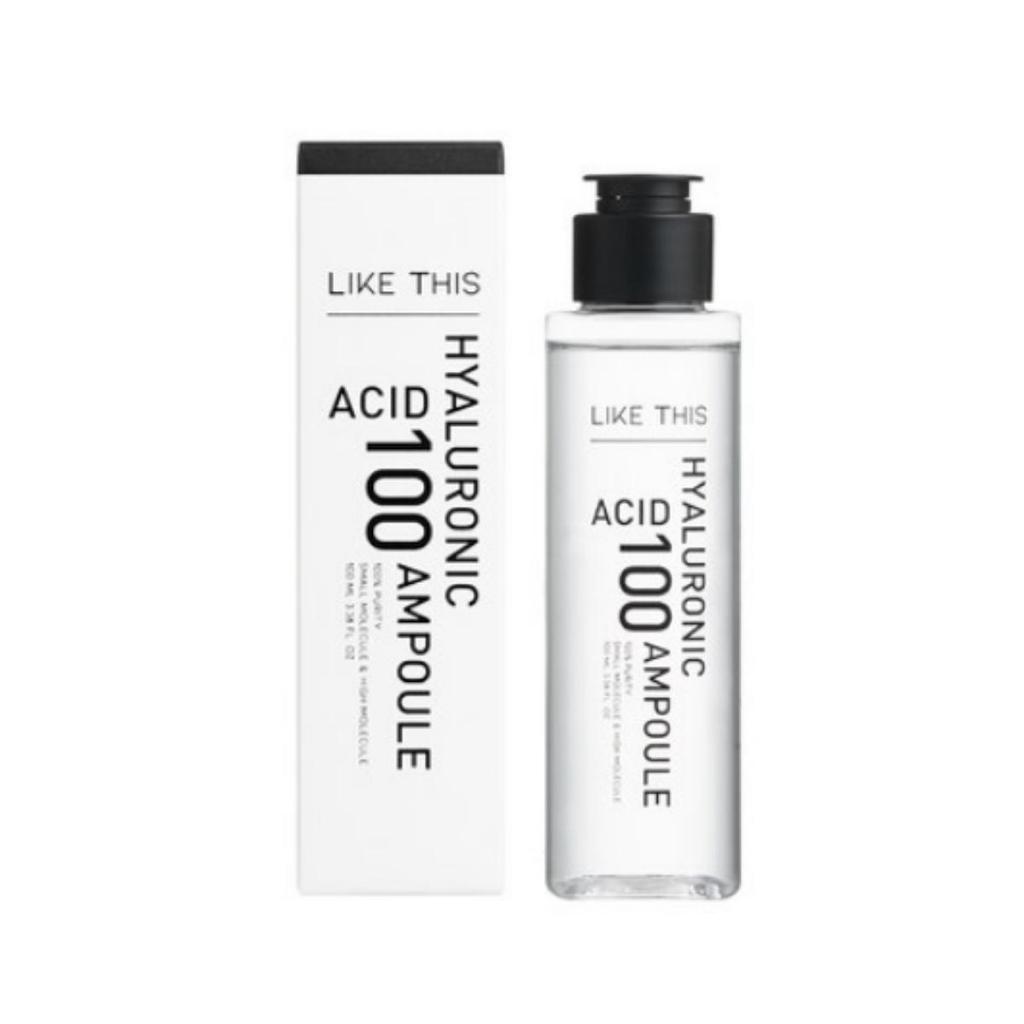 LIKE THIS Pure 100% High Concentration Hyaluronic Acid 100 Hyaluol Ampoule 100ml