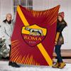 Rome logo printed blanket—lightweight,soft,warm;versatile blanket all seasons—perfect as &air-conditioning throw,nap blanket