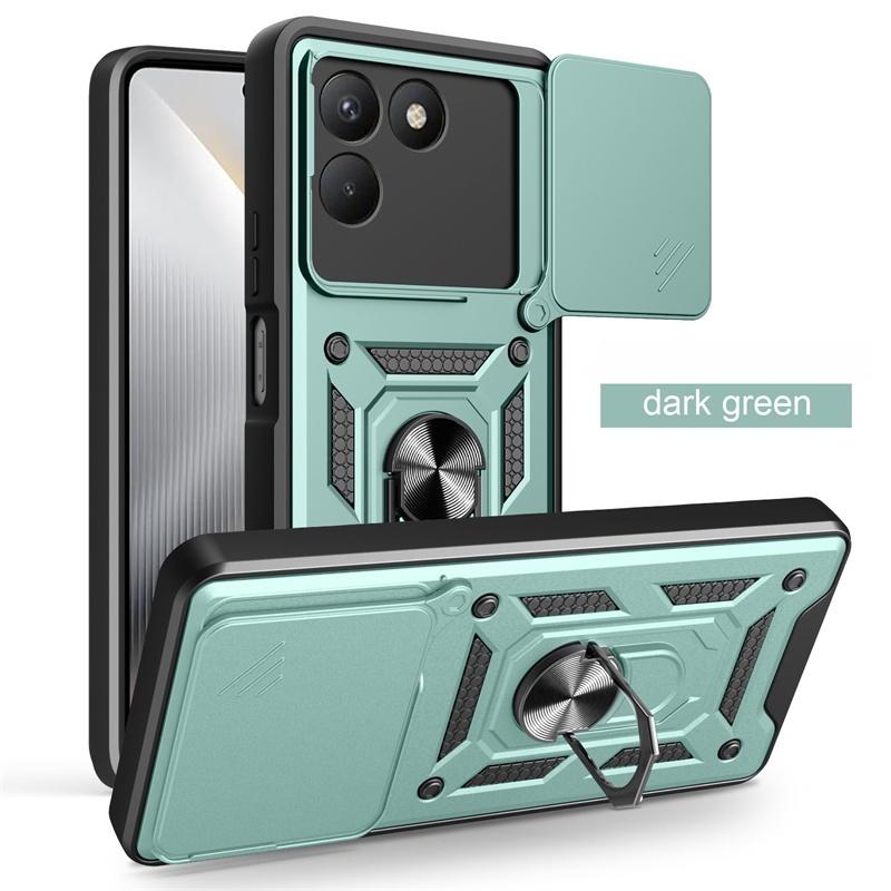 Противоударный бронированный чехол для Tecno Pova 7 4G с кольцом-подставкой и магнитным держателем для автомобиля для Tecno Pova 7 Pro Pova7 Ultra 5G с защитой объектива