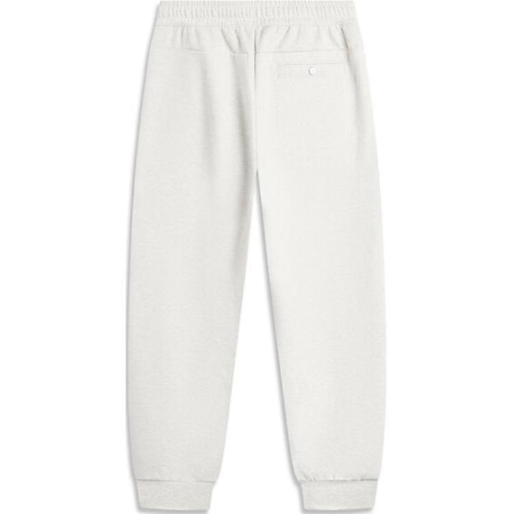 Повседневные брюки Li Ning мужские экрю умеренной посадки с манжетами AKLU015-5
