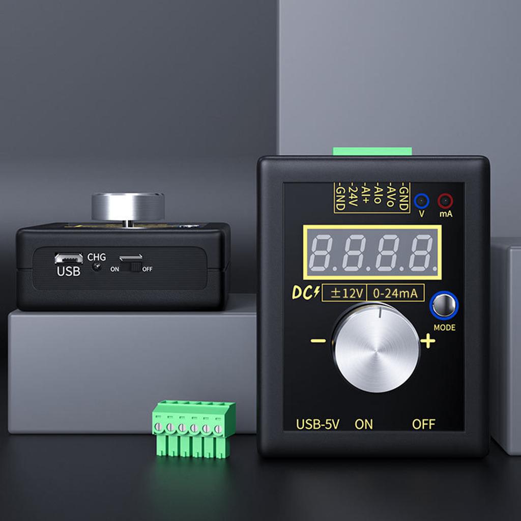 Генератор сигналов напряжения тока 0–10 В, 0–22 мА, регулируемый аналоговый симулятор напряжения тока 3 мощности