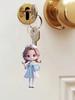 Милый акриловый брелок медсестры - Брелок на тему мультяшной медсестры, вдохновленный минималистичным стилем, брелок врача, подвеска для рюкзака