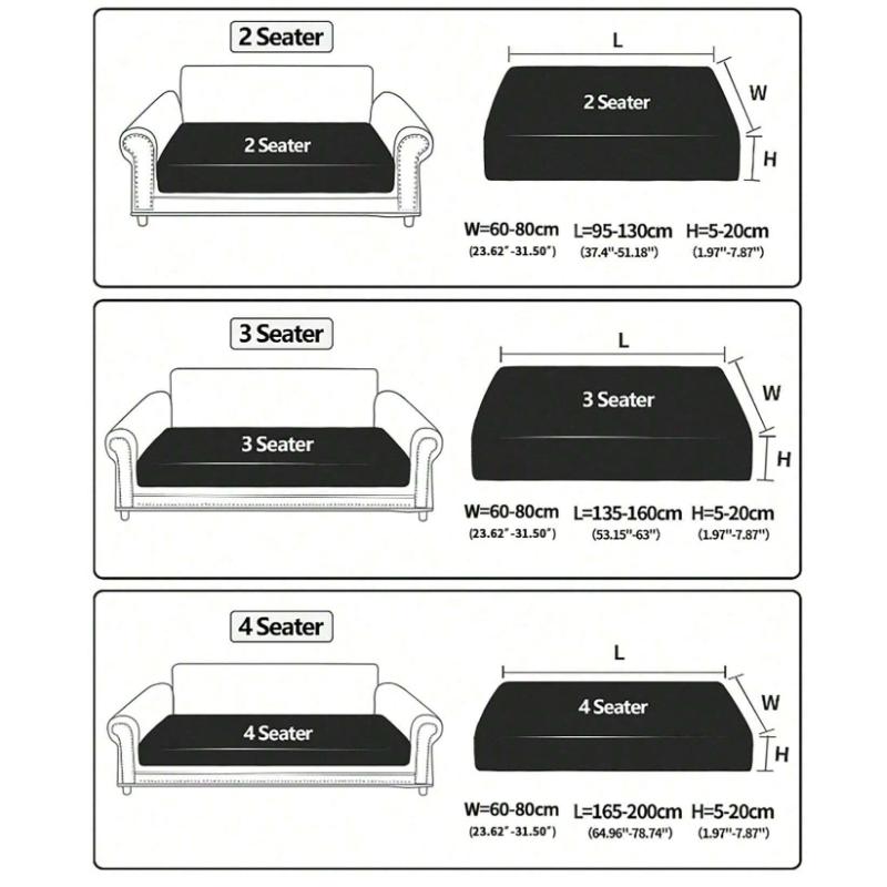 1 Pc Sofa Seat Cover Elastic Jacquard Slipcover For Living Room Easy To Clean Couch Cover A Pattern Of Latteart