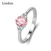 Классическое кольцо Lindon из медного сплава с цирконием, женские ювелирные изделия, свадебный подарок для вечеринки